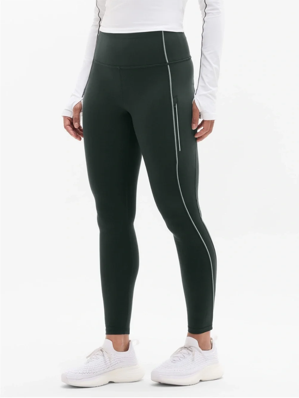 Athleta Rainier High Rise Reflective Stripe Legging - Picture 3 of 13